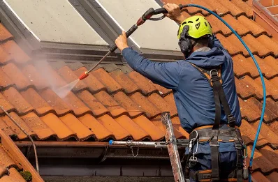 Démoussage et hydrofuge de toiture à Lajoux